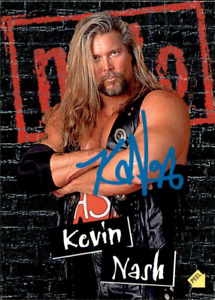 Kevin Nash Signed 1998 Topps WCW nWo Sticker Card S6 WWE WWF