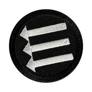 Anti-Fascist Embroidered Antifa Patch Iron/Sew-On Symbol Three 3 Arrows 3'' x3" - Picture 1 of 6