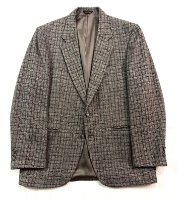 Chaqueta Blazer De Colección Años 90 Daniel Hechter Paris 42R EE. UU. Tweed Pesado Abrigo Deportivo A Cuadros Foto 1 de 4
