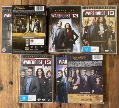 Warehouse 13 : Season 1 2 3 4 & 5 DVDs, Complete Series, VG Condition - image 1 of 2