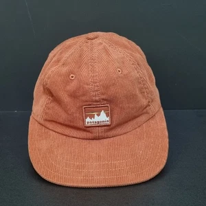 Patagonia Corduroy 6 Six Panel Snapback Hat Cap Flat Brim Dried Vanilla OSFA VGC - Picture 1 of 10