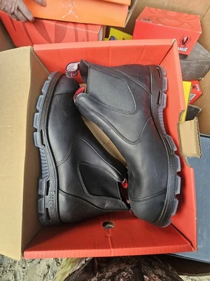 Redback USBBKSC Bobcat Steel Toe Work Boots, Size 16, Black - Image 1 of 2