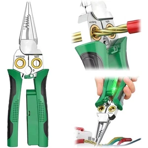 Multifunctional 8-inch Wire Stripper Twister & Crimping tool, Wire Cutter, Wire - Picture 1 of 19
