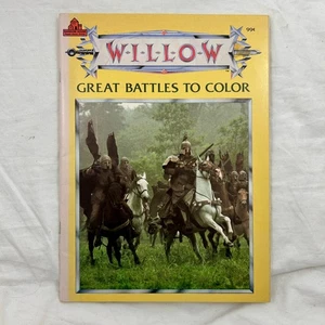Vintage Willow Great Battles Movie Colouring Book Lucasfilm 1988 - Bild 1 von 8