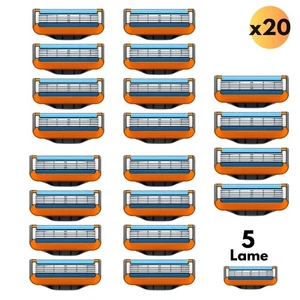 16 GILLETTE FUSION 5 EDELSTAHL KLINGEN 5-LAGIG RASIERKLINGEN - Bild 1 von 7