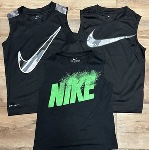 Youth Boys Nike Dri Fit Sleeveless Tank Top Shirts Size 4 5 - Picture 1 of 1