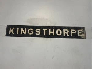 KINGSTHORPE - X1 Lincolnshire 1960s Bus Destination Blind 30” Gift - Picture 1 of 8