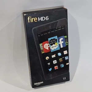 Amazon Fire HD 6 (4th Generation) 8GB, Wi-Fi, 6in Black BRAND NEW SEALED TABLET - Picture 1 of 2
