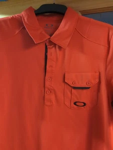 Oakley Men's Red Golf Polo Shirt Large - Picture 1 of 2