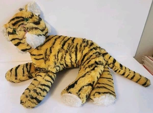 Vintage Plush Tiger Stuffed Animal Carnival Prize Expert Toy Co NY New York City - Picture 1 of 14