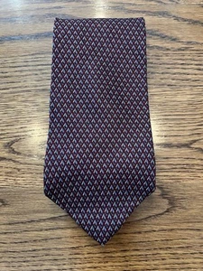 Vintage EUC Roundtree & Yorke Silk Geometric Tie Necktie Hand Made USA - Picture 1 of 4
