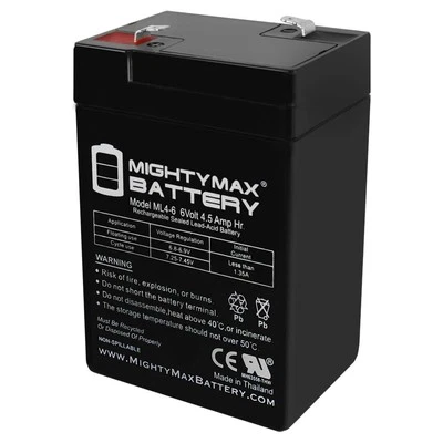 Mighty Max 6V 4.5Ah Rechargeable Sealed Deer Game Feeder Camera Battery - Image 1 of 4