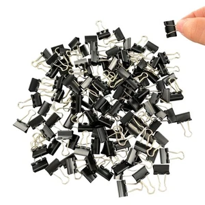 Ykimok 120Pcs Mini Binder Clips, 5/8 inch(15mm), Paper Clamps Small Size for ... - Picture 1 of 5