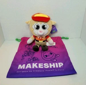 Makeship AJ Alpaka Plüschtier von Team i2R Roblox Schwein 64 Videospiel Plüsch - NEU! - Bild 1 von 12