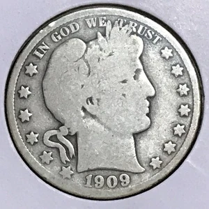 U.S. Barber medio bueno 1909-S - Imagen 1 de 2