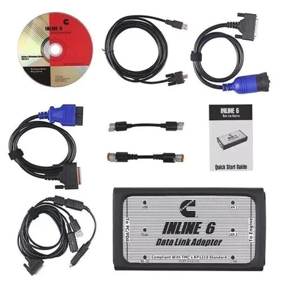 INLINE 6 Data Link Adapter full kit w/INSITE 8.7 for Cummins ISC B C QSB ISDE - Image 1 of 4