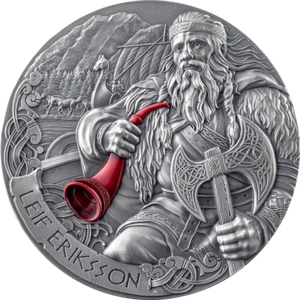 2025 Cameroon The Way to Valhalla Leif Eriksson 2 oz Silver High Relief Coin - Picture 1 of 11