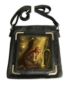 Caszmy Fashions Vegan Women Secret Door Way 3D Black Fantasy Gothic Side Bag - Bild 1 von 1