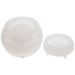 Silicone Pumpkin Candle Jar Molds with Lids for DIY Resin and Soap-LR