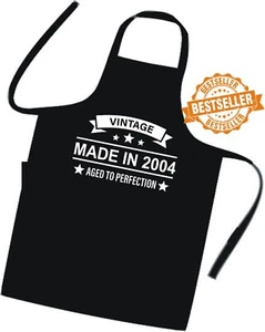 21st BIRTHDAY Cooks Apron / VINTAGE Made In 2004 / UNISEX / Xmas / BBQ / Quality - Picture 1 of 13