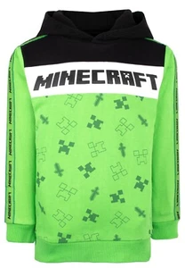 Minecraft Hoodie for Boys Cotton Sweatshirt Warm Top Christmas Gift Green Creepe - Picture 1 of 11