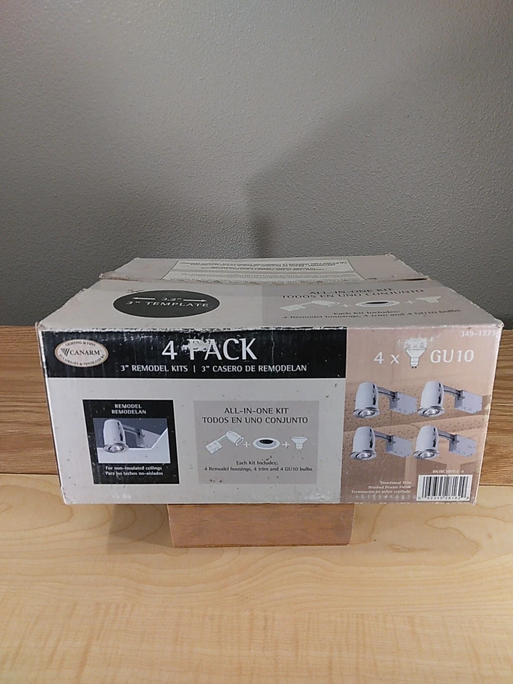 Canarm - 4 Pack (White Chandeliers & Ceiling Fixtures) 50w GU10 W/ Junction box - Изображение 1 из 1