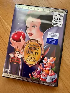 Snow White and the Seven Dwarfs (2-Disc DVD, 1937, Platinum Edition) Brand New - Bild 1 von 4