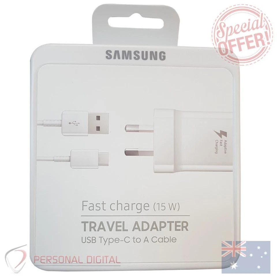 Genuine Samsung Fast Charging Travel Adapter with Type-C Cable 5V/9V |BRAND NEW| - Image 1 of 1