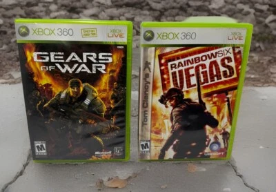 Gears Of War Rainbow Six Vegas Xbox 360 Games Complete Tested - Image 1 of 4