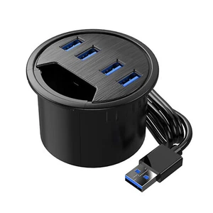 PC Tablet High Speed USB 3.0 Port Desk Mount Adapter Splitter For ORICO DESK-4U - Zdjęcie 1 z 4