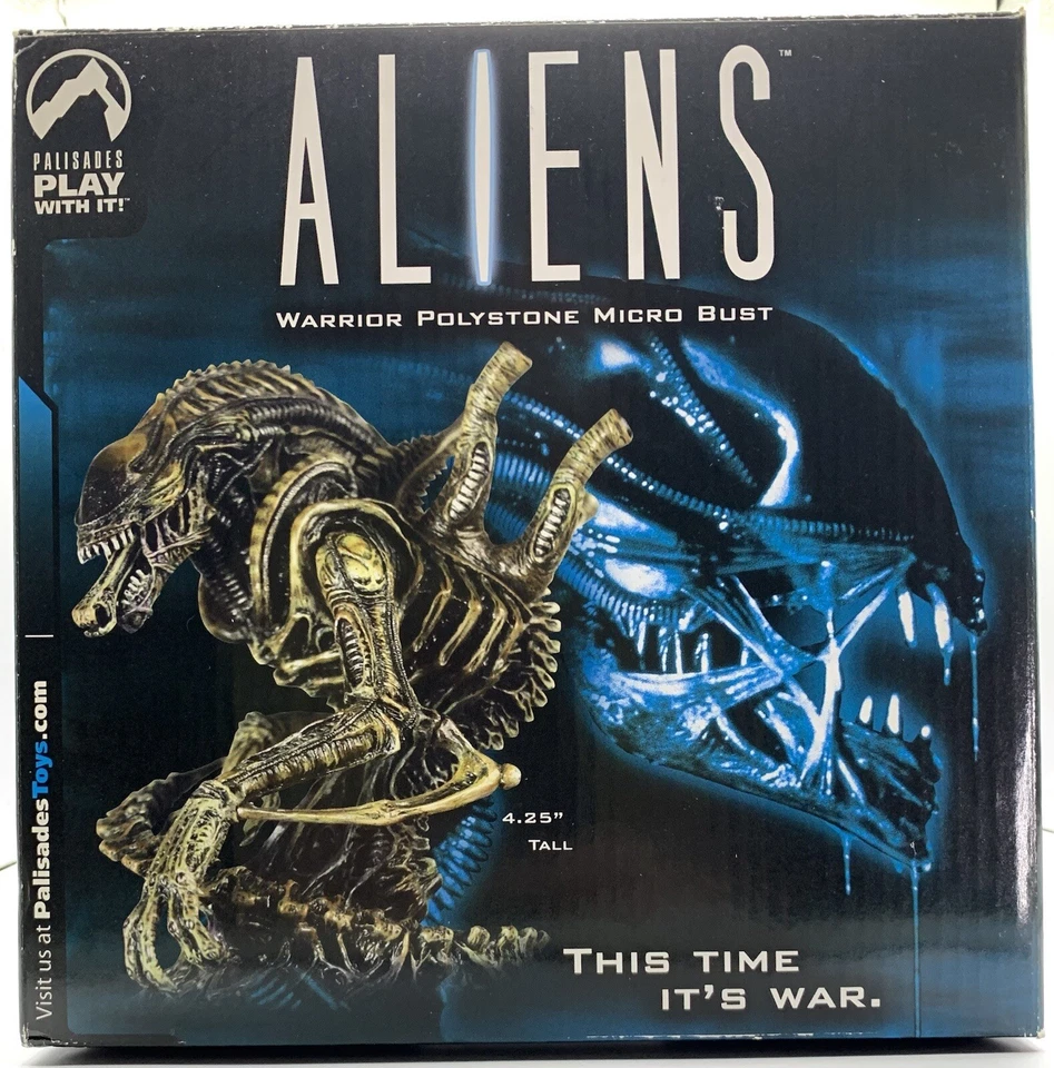 Micro busto de poliestireno Aliens Warrior, 2004 Palisades, #189/250; prueba de artista [COMO NUEVO] Foto 1 de 4