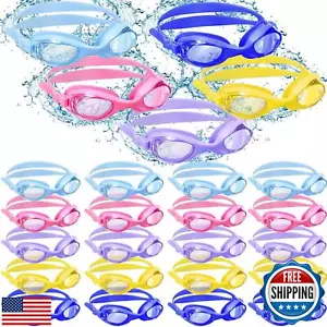Macarrie 30 Pcs Kids Swim Goggles Bulk Child Swimming Goggles Gifts for Boys - Picture 1 of 5