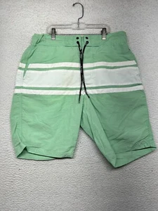 Tommy Hilfiger Swim Trunks Mens M Medium Green Bathing Suit NWT - Picture 1 of 16