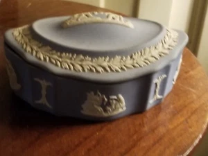 WEDGWOOD JASPERWARE AZUL cupido CAJA jaspe artículos - Imagen 1 de 3