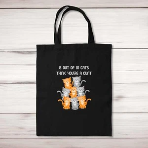 8 Out Of 10 Cats Tote Bag - Picture 1 of 6