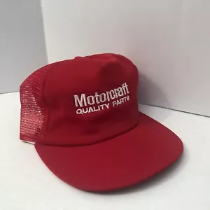 Cappello SnapBack Vintage Union Made USA Motorcraft Qualità Ricambi Camionista Maglia Grande - Foto 1 di 10