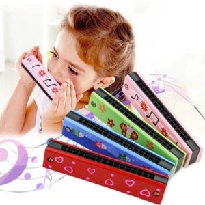 Wooden Harmonica Musical Toy for Kids Early Education Kindergarten Beginners - Foto 1 di 15