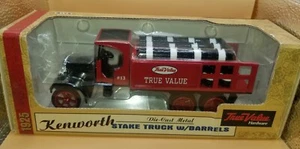 Ertl 1925 *Kenworth Stake Truck With Barrels *TrueValue Bank 1/34 Die Cast NIP - Picture 1 of 8