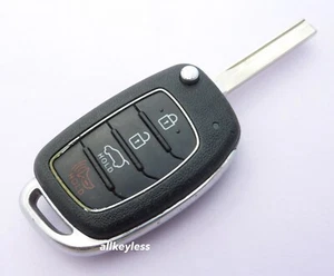 OEM 2015-2019 HYUNDAI SANTA FE flip key keyless entry remote WORN TQ8-RKE-4F31 - Picture 1 of 4