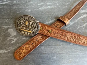 Montana Silversmiths Big Sky Brewing Co. Buckle & Hooey Brands XL Belt Excellent - Picture 1 of 9