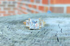 Women?S 10K Yellow Gold Princess Cut Cubic Zirconia Engagement Ring Size 6.75