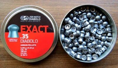 Diabolos JSB EXACT - 9mm / .35 - 5,25 g Rundkopf Sports, Field Target