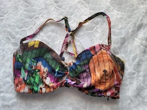 Swiminista x Christian Lacroix Blumenmuster Bikini Oberteil Damen Medium Constatine Neu mit Etikett - Bild 1 von 10