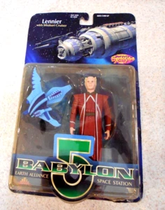 Babylon 5 Lennier with minbari cruiser Action Figure  vintage 1997 new sealed - Picture 1 of 10