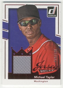2016 Donruss Jersey Kings Red #JKMT Michael Taylor /199 