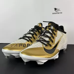 Nike Herren React Vapor Ultrafly Elite 4 "weiß metallic gold" Stollen GRÖSSE 13 - Bild 1 von 11
