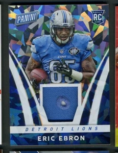 2014 Panini Boxing Day ERIC EBRON Cracked Ice Player Worn Used Hat #8 Rookie RC - Bild 1 von 2