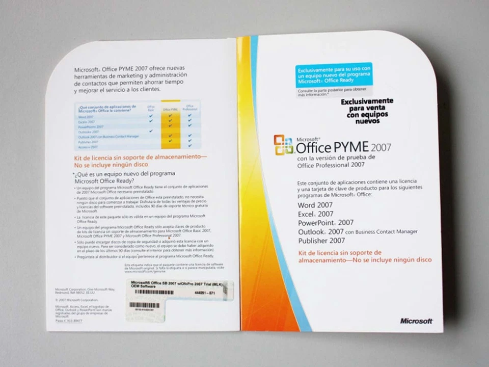 Office 2007 SBE / PYME MLK (Lizenz), spanisch - neu, SKU: 9QA-01538 - Bild 1 von 1