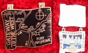 Spilla Hard Rock Cafe Pittsburgh MAPPA logo skyline incernierato 250° anniversario città - Foto 1 di 7