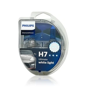 Philips DiamondVision H7 Halogen Headlight Bulbs 12972DVS2 5000K Pack of 2 - Picture 1 of 5